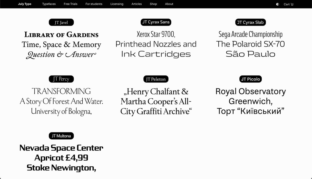 Image from July Type by Nedislav G. Kamburov